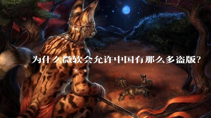 为什么微软会允许中国有那么多盗版？
